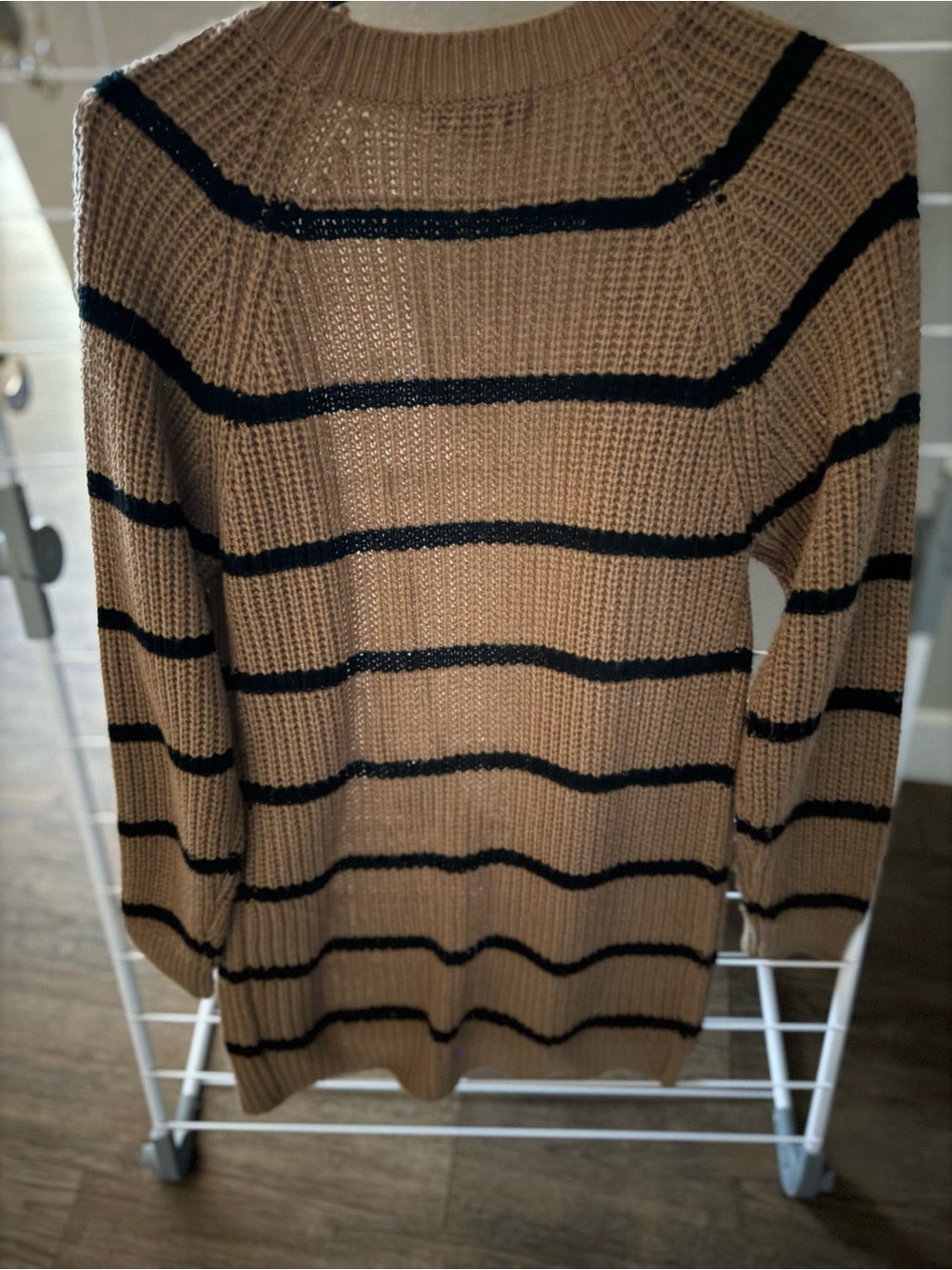 Love Change Black and Brown Striped Cardigan - Picture 3 of 3
